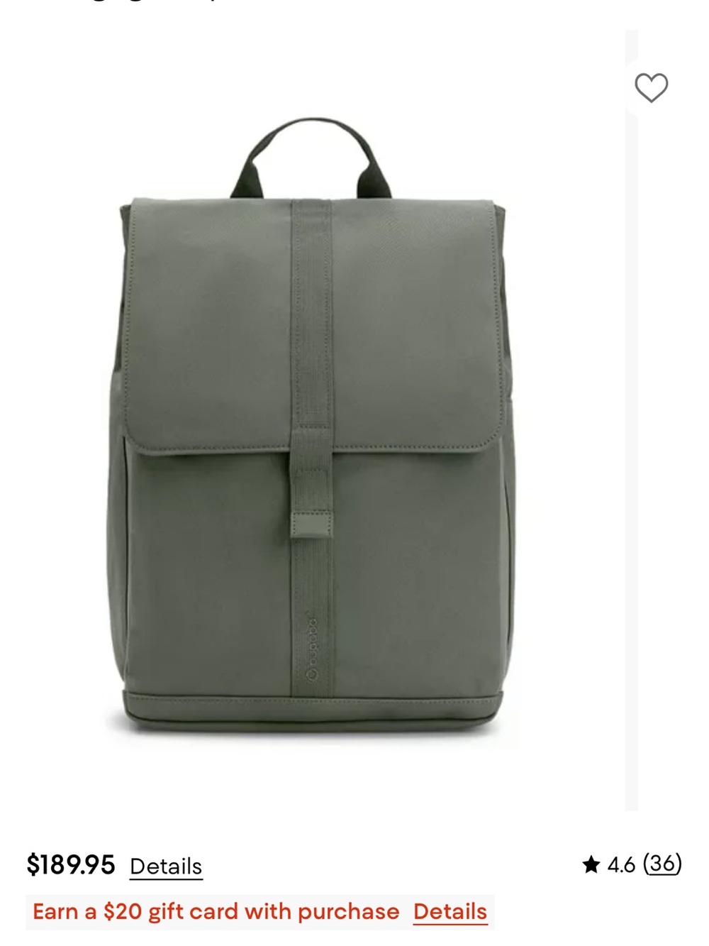 Bugaboo Changing Backpack/Diaper Bag - Picture 8 of 9